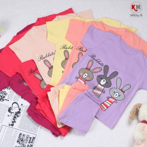 تیشرت شلوارک دخترانه Rabbit