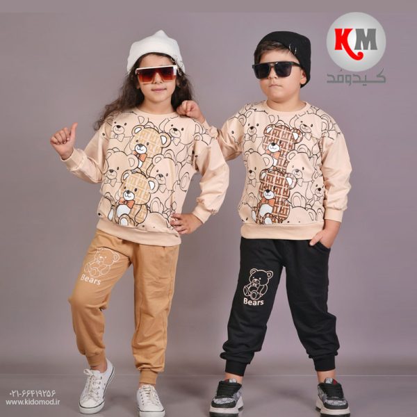 بلوز شلوار اسپرت طرح خرس