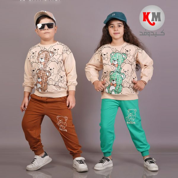 بلوز شلوار اسپرت طرح خرس