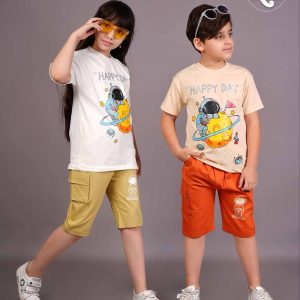 تیشرت شلوارک کتان اسپرت