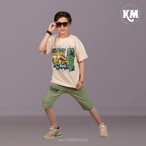 تیشرت شلوارک طرح مانکرافت